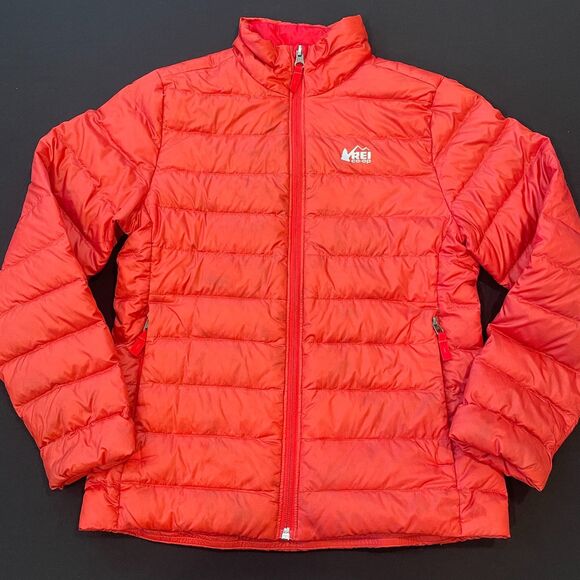 REI Other - ~ REI Coop Kid's Lg Down Puffer Jacket*** Red Full Zip Pockets Warm Winter Fall